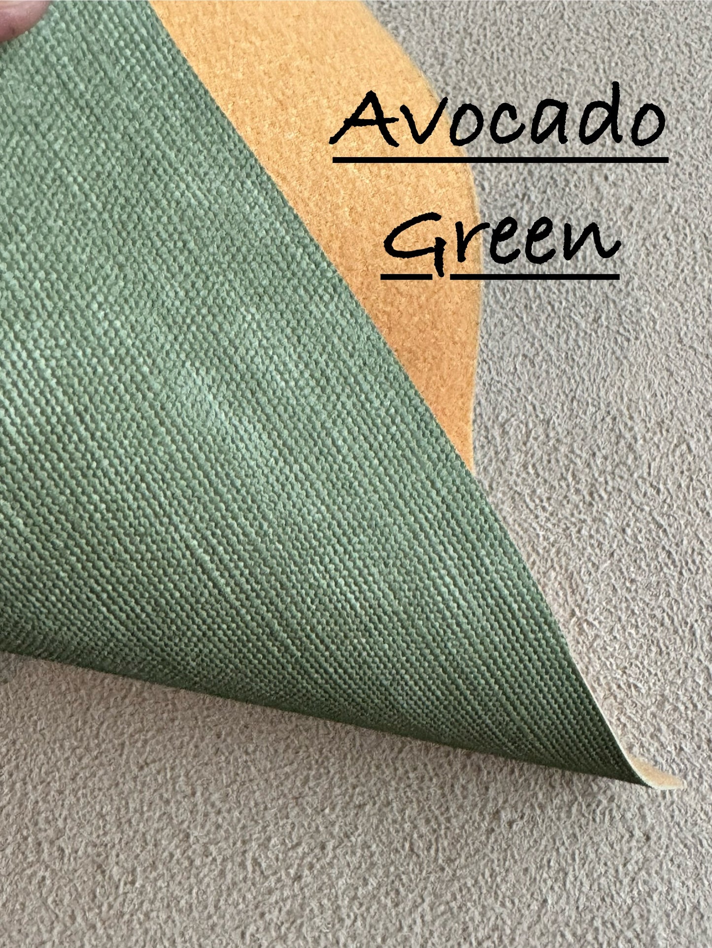 Faux Linen Leather Print