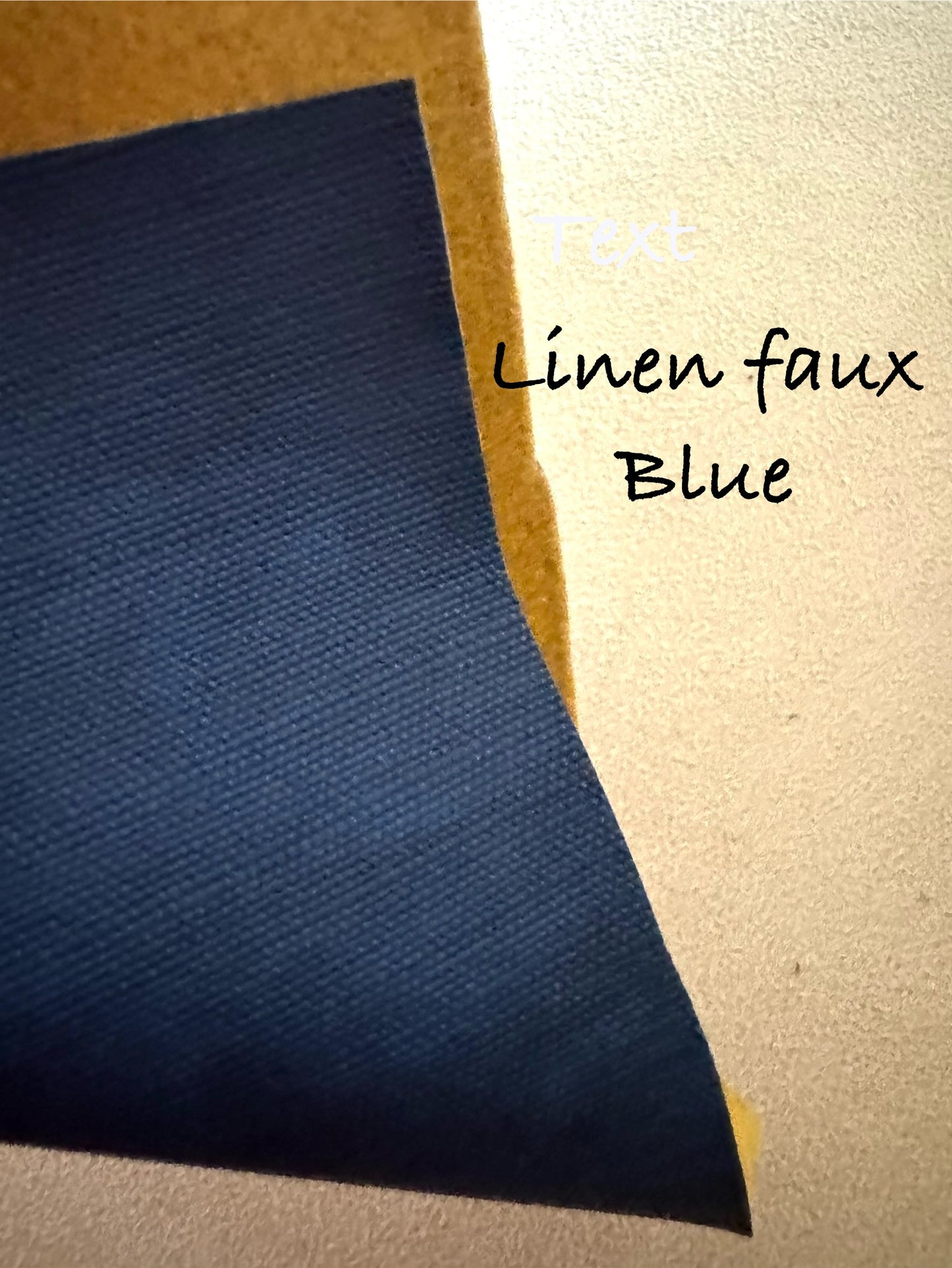 Faux Linen Leather Print