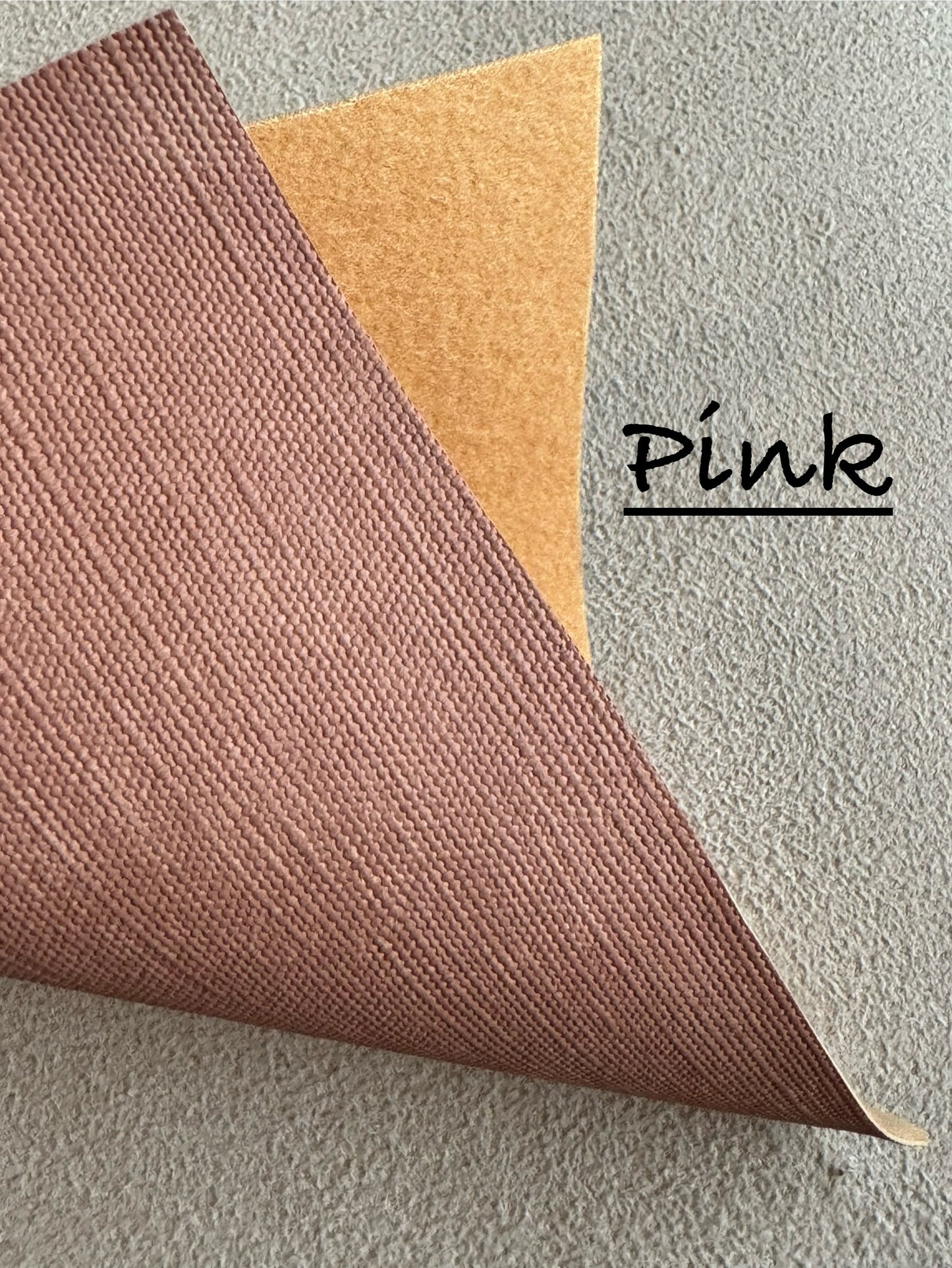 Faux Linen Leather Print