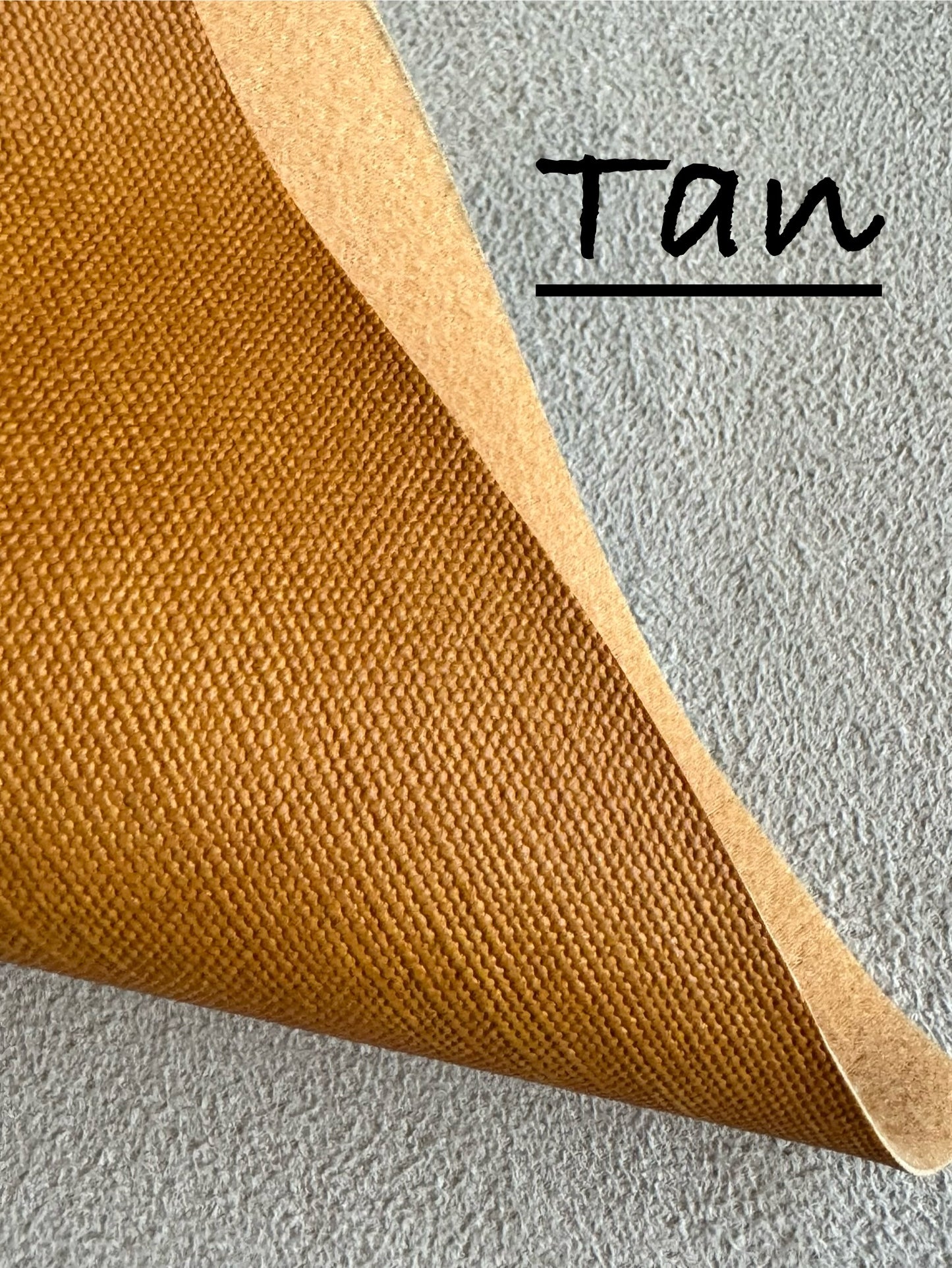 Faux Linen Leather Print