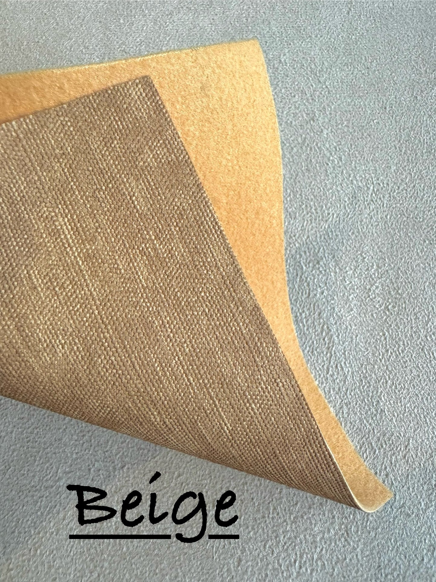 Faux Linen Leather Print
