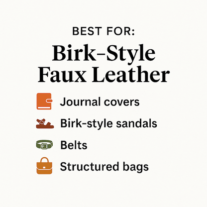 [YARD] Birks-ton Faux Leather | 1.8mm Thick | Built-in Suede Lining | DIY Journal | DIY Crafts