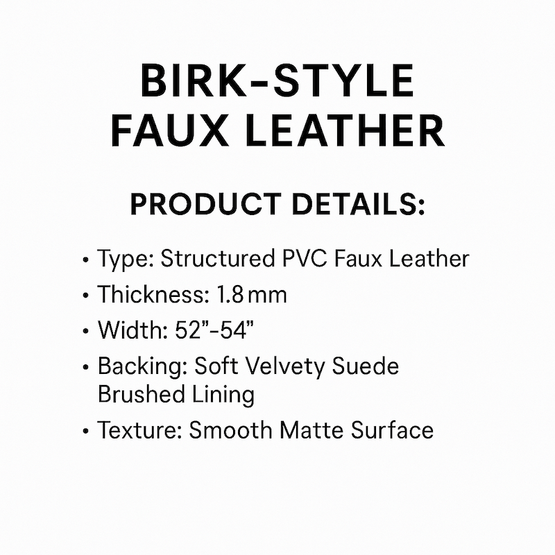 [YARD] Birks-ton Faux Leather | 1.8mm Thick | Built-in Suede Lining | DIY Journal | DIY Crafts