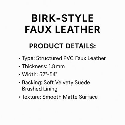 [YARD] Birks-ton Faux Leather | 1.8mm Thick | Built-in Suede Lining | DIY Journal | DIY Crafts