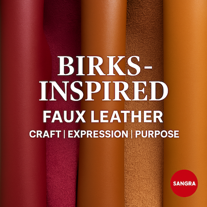 [YARD] Birks-ton Faux Leather | 1.8mm Thick | Built-in Suede Lining | DIY Journal | DIY Crafts