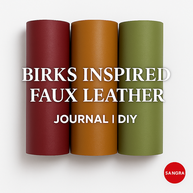 [YARD] Birks-ton Faux Leather | 1.8mm Thick | Built-in Suede Lining | DIY Journal | DIY Crafts