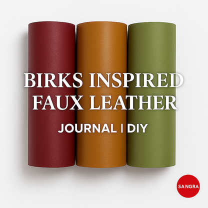 [YARD] Birks-ton Faux Leather | 1.8mm Thick | Built-in Suede Lining | DIY Journal | DIY Crafts