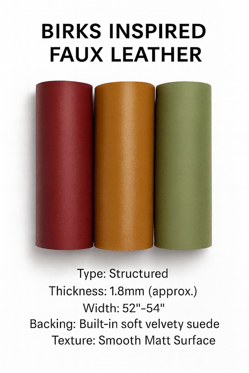 [YARD] Birks-ton Faux Leather | 1.8mm Thick | Built-in Suede Lining | DIY Journal | DIY Crafts