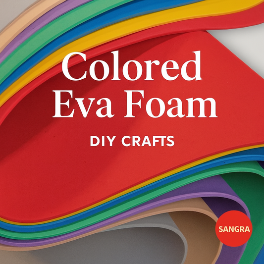 Colored EVA Foam 2mm sheet in assorted bright colors for crafts and cosplay