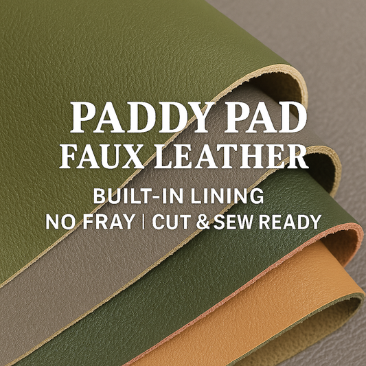 [YARD] Paddy Pad Faux Leather | 1.2mm Thick |Built-In Lining | Color Side |  Key Chain | DIY Crafts