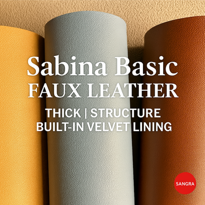 [YARD] Sabina Basic (Part 1) Faux Leather | 1.6mm | Velvet Suede Lining | DIY Crafts | key Chain