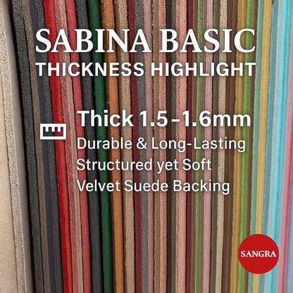 [YARD] Sabina Basic (Part 1) Faux Leather | 1.6mm | Velvet Suede Lining | DIY Crafts | key Chain