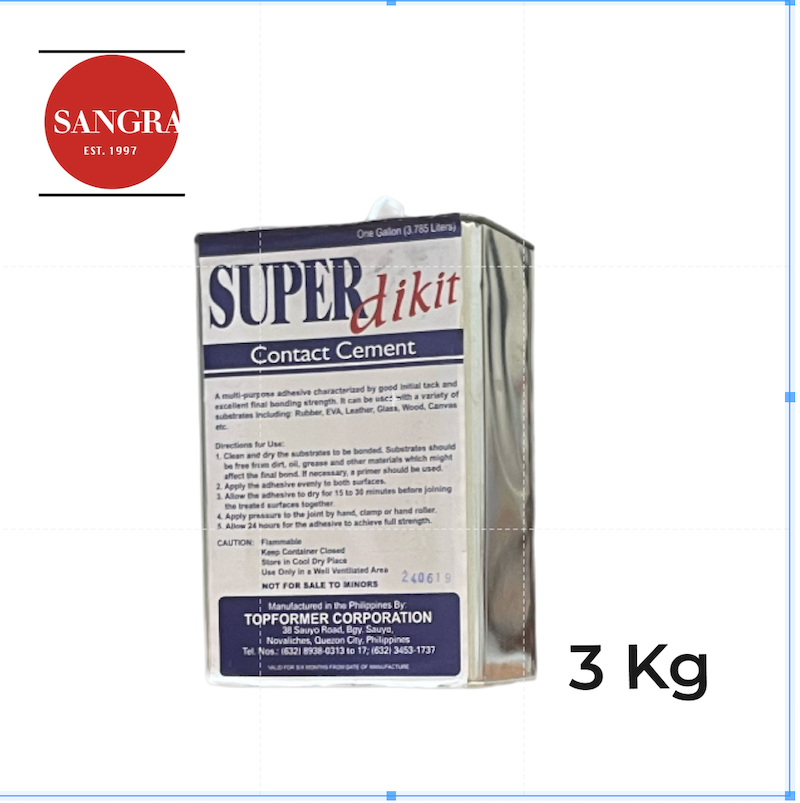 Sangra Super Dikit 3Kg in Tin Can. A GO-TO- Craft-Repair